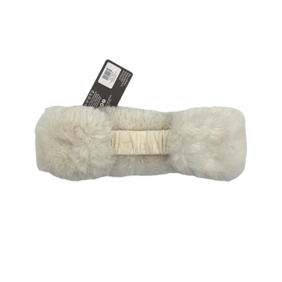 NEW WITH TAGS Faux Fur Bunny Headband Cream Soft Winter - Picture 3 of 5
